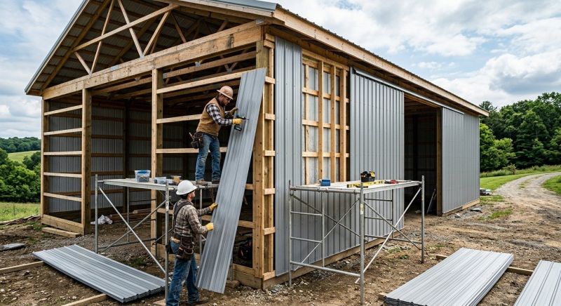 Metal Barn Siding Installation in Jasper, AL