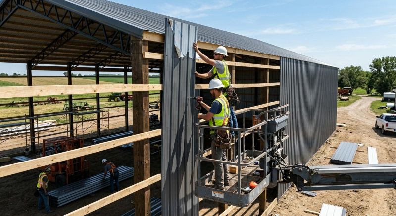 Pole Barn Siding Installation in Jasper, AL